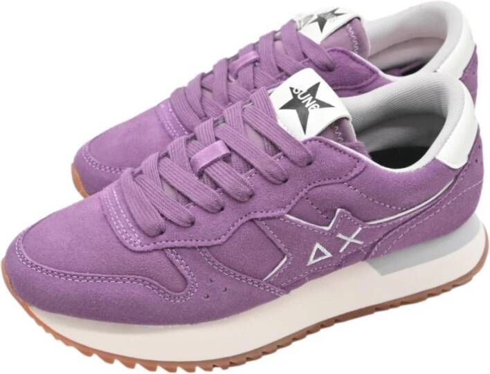 Sun68 Stargirl Suede Sneakers Purple Dames