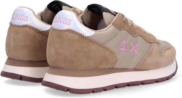 Sun68 Stevige Nylon Sneakers Beige Dames