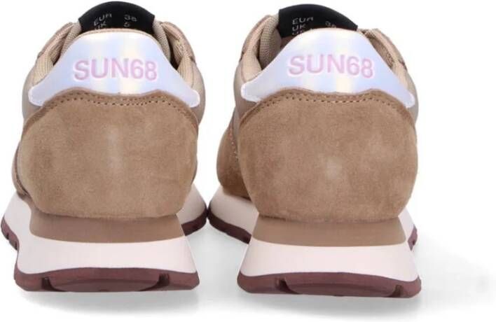 Sun68 Stevige Nylon Sneakers Beige Dames