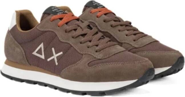 Sun68 Stevige Sneakers in Bruin Brown Heren