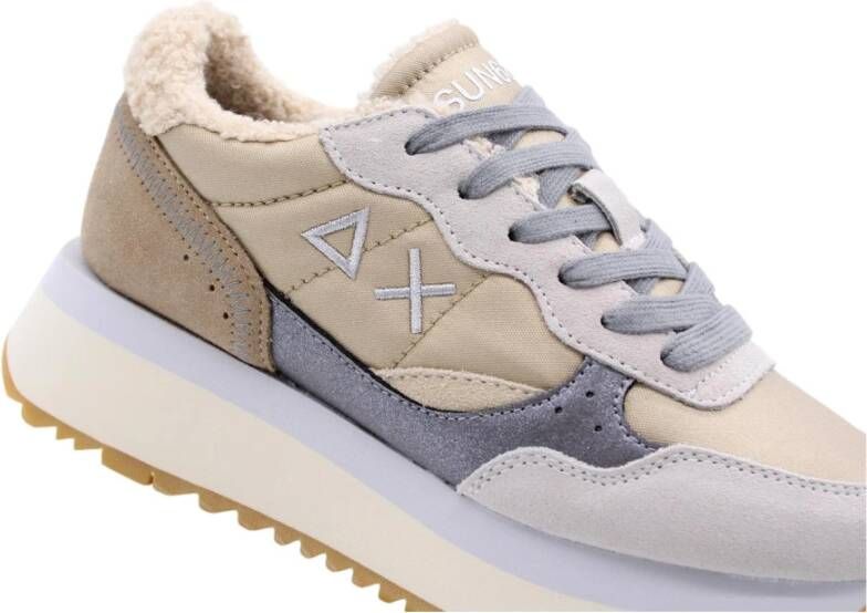 Sun68 Stijlvolle damessneakers Beige Dames