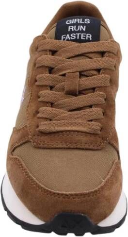 Sun68 Stijlvolle Sneaker met Morcilla Details Brown Dames