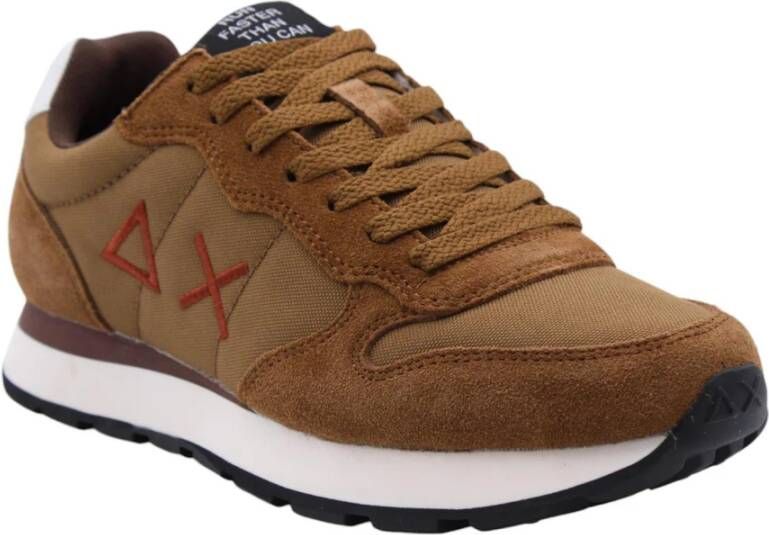 Sun68 Stijlvolle Sneaker voor Mannen en Vrouwen Brown Heren