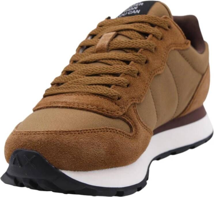 Sun68 Stijlvolle Sneaker voor Mannen en Vrouwen Brown Heren