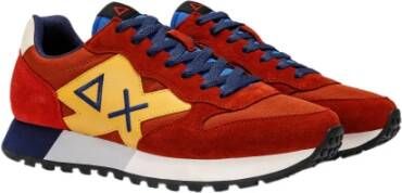 Sun68 Stijlvolle Sneakers voor Heren Oranje Heren