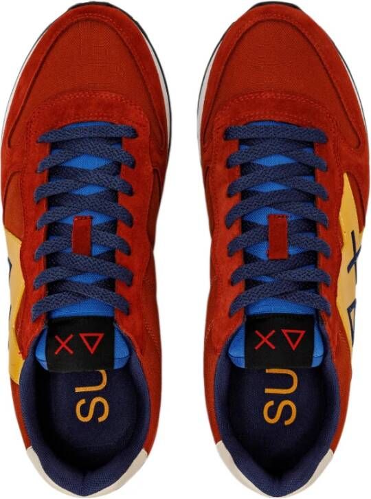 Sun68 Stijlvolle Sneakers voor Heren Oranje Heren