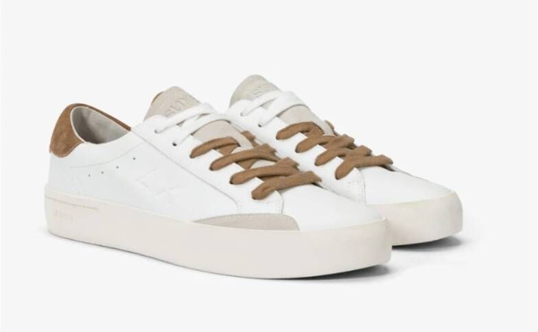 Sun68 Straatleren Sneakers in Volpe Stijl White Heren