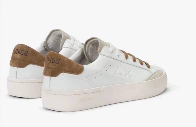 Sun68 Straatleren Sneakers in Volpe Stijl White Heren