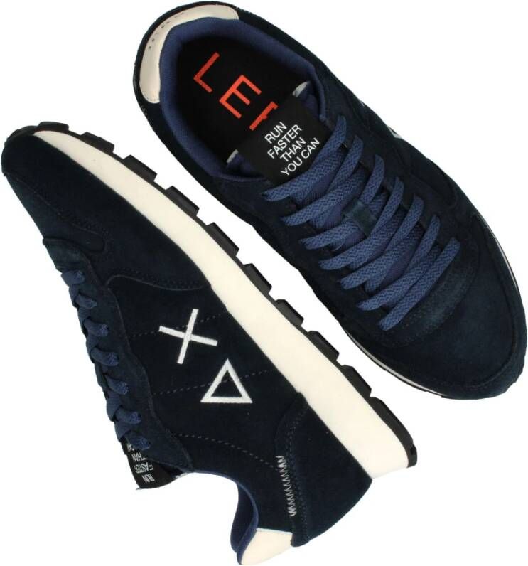 Sun68 Sun Tom Suede sneaker Blauw Heren