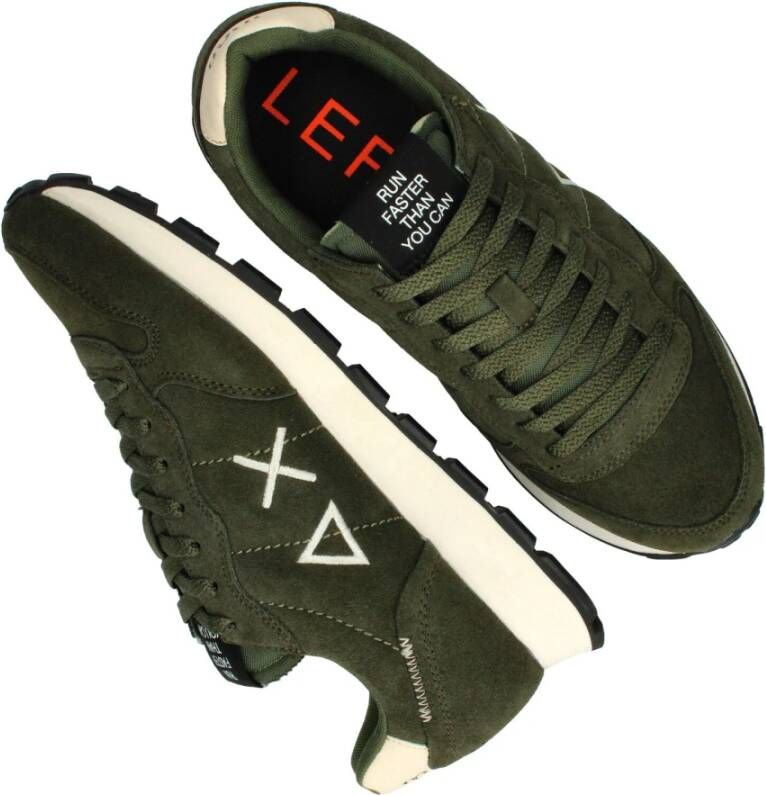 Sun68 Sun Tom Suede sneaker Groen Dames