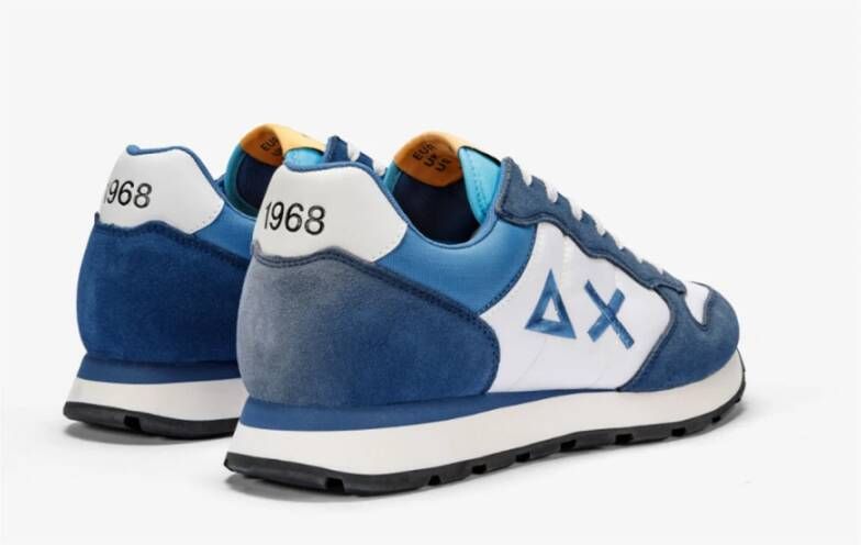 Sun68 TOM Color Sneakers in Avio Blue Heren