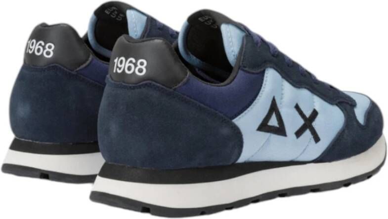 Sun68 Tom Sneaker Navy Blue Sky Blue Heren