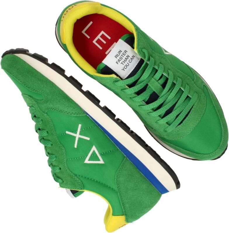 Sun68 Tom Solid Nylon sneaker Groen Heren