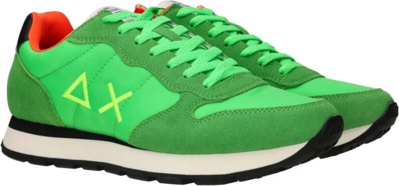 Sun68 Groene herensneakers met voorgevormd voetbed en verharde hiel Green Heren - Foto 9