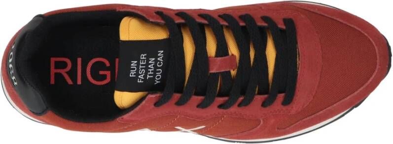 Sun68 Tom Solid sneaker Rood Heren