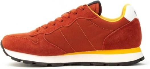 Sun68 Tom Solid Sneakers in Suède Orange Heren