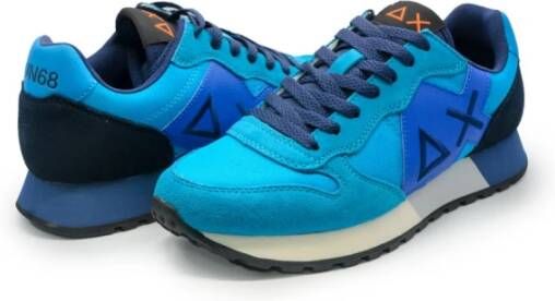 Sun68 Turquoise Heren Sneakers Jaki Solid Blue Heren