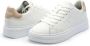 Sun68 Witte en roze leren sneakers Grace Leather White Dames - Thumbnail 2