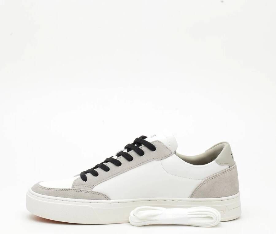 Sun68 Witte Leren Skate Sneakers White Heren