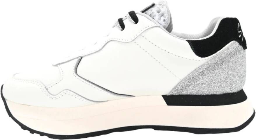 Sun68 Witte Leren Sneakers Kelly Model White Heren