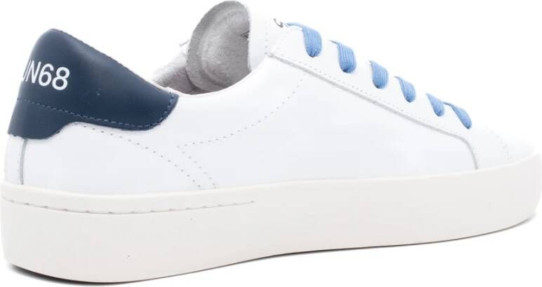 Sun68 Witte Leren Sneakers White Heren