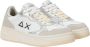 Sun68 Basket Love Lady Sneakers Wit Zilver White Dames - Thumbnail 2