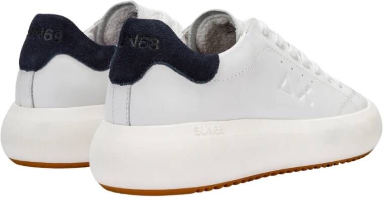 Sun68 Witte Sneakers White Heren