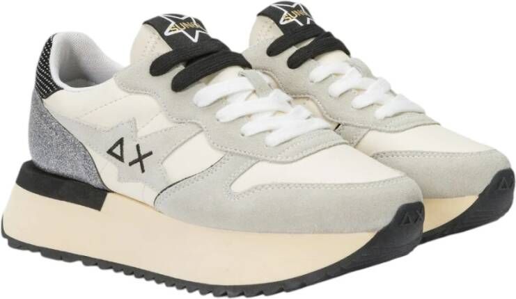 Sun68 Witte Sneakers Z44219 White Dames