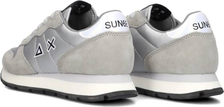 Sun68 Zilver Nylon Sneakers Ally Bright Gray Dames