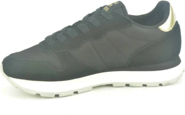 Sun68 Zwart Zilver Runner Sneakers Black Dames