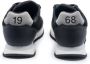 Sun68 Zwarte leren sneakers met logo details Black Heren - Thumbnail 2