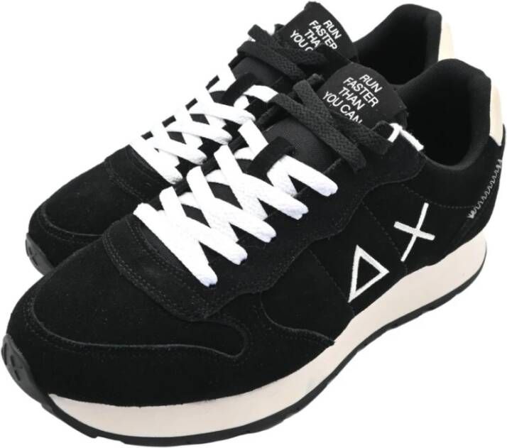 Sun68 Zwarte Suède Sneakers Black Heren