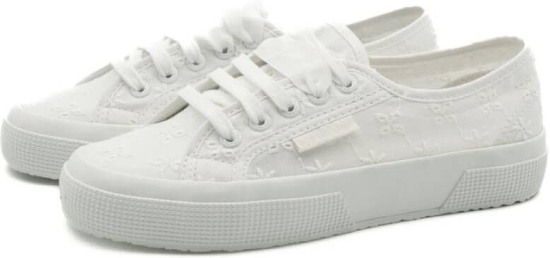 Superga Bloemen Sangallo Damesschoenen White Dames