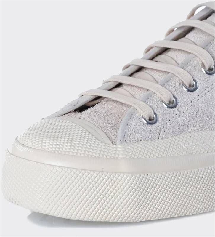 Superga Hairy Suede Sneakers Ghiaccio White Heren