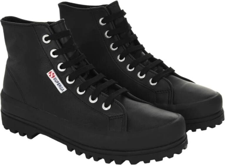 Superga Hoge Top Sneakers Black Dames