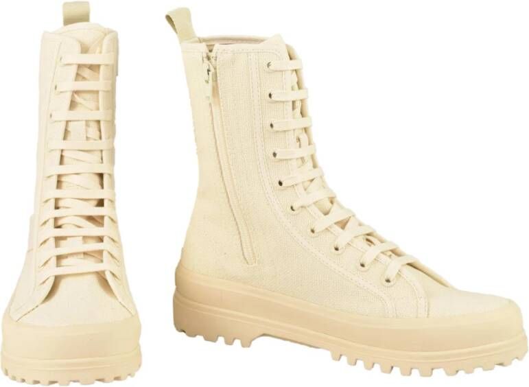 Superga Klassieke Sneakers van Alternatieve Vezels Beige Dames