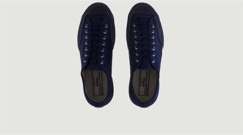 Superga Moleskin 2432-W canvas low-top sneakers Blauw Heren