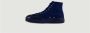 Superga Moleskin 2433-W canvas high-top Sportschoenen Blauw Heren - Thumbnail 2