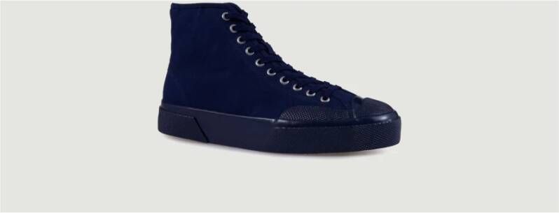 Superga Moleskin 2433-W canvas high-top Sportschoenen Blauw Heren