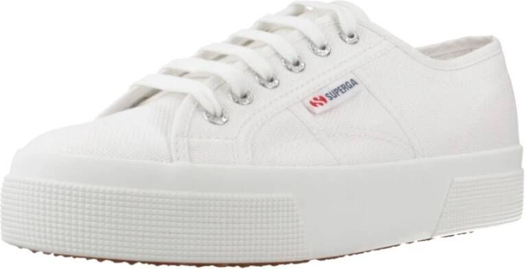 Superga Platform Sneakers voor modebewuste vrouwen White Dames