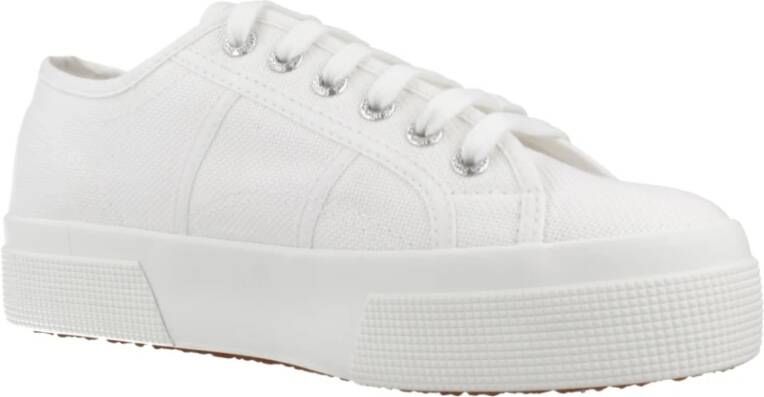 Superga Platform Sneakers voor modebewuste vrouwen White Dames