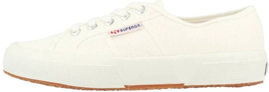 Superga Witte Canvas Veterschoenen voor Vrouwen White Dames