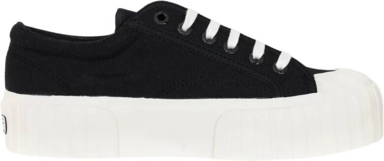 Superga Zwarte casual sneakers voor vrouwen Zwart Dames