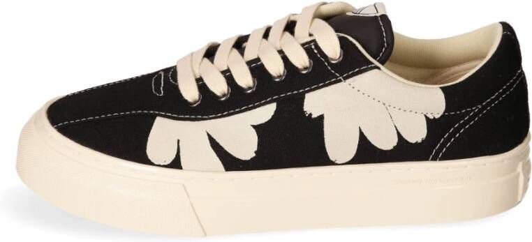 S.w.c. Stepney Workers Club Canvas Sneaker met Shroom Hands Print Black Heren