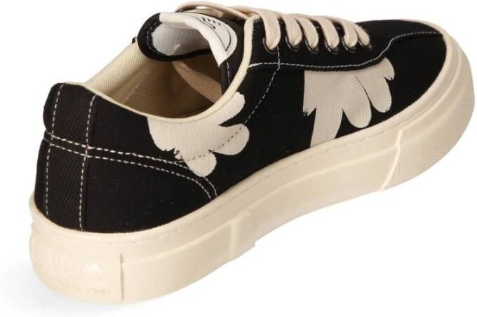 S.w.c. Stepney Workers Club Canvas Sneaker met Shroom Hands Print Black Heren