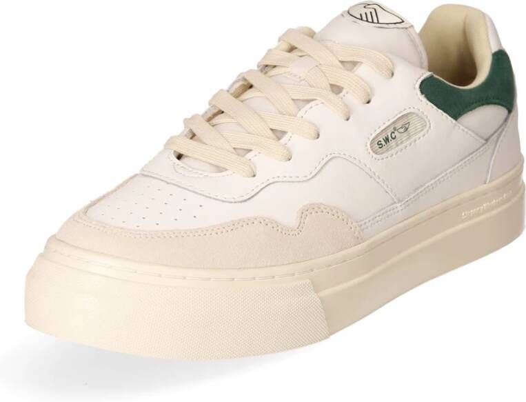 S.w.c. Stepney Workers Club Leren Sneaker met Cupzool Constructie White Heren