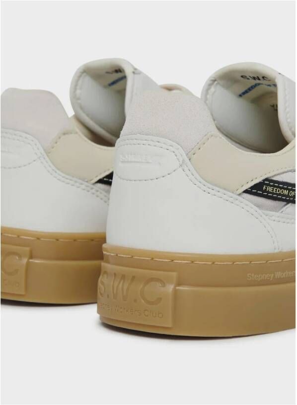 S.w.c. Stepney Workers Club Leren sneakers voor mannen White Heren