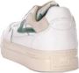 S.w.c. Stepney Workers Club Stepney Workers Club Pearl Strike Leather Sneakers White Green Beige - Thumbnail 8