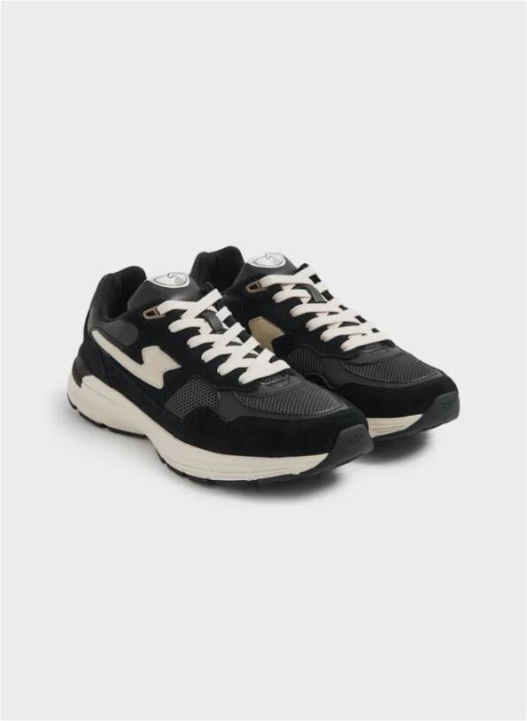 S.w.c. Stepney Workers Club Suede Mix Sneakers Black Heren