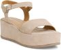 Tamaris Beige Suede Espadrille Sleehak met Leren Voetbed Beige Dames - Thumbnail 12